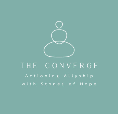 The Converge - Actioning Allyship with Stones of Hope Logo